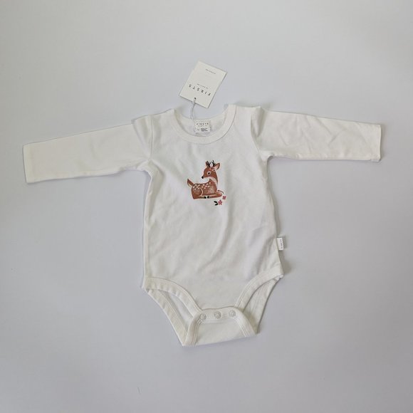 Long Sleeve Deer One Piece Firsts by Petit Lem - Picture 5 of 6